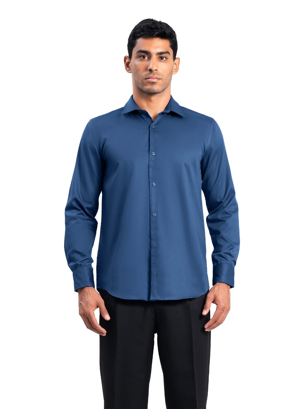 Ribsgold Kemeja Luxfor Lengan Panjang Pria Slim Fit - Gambar 3
