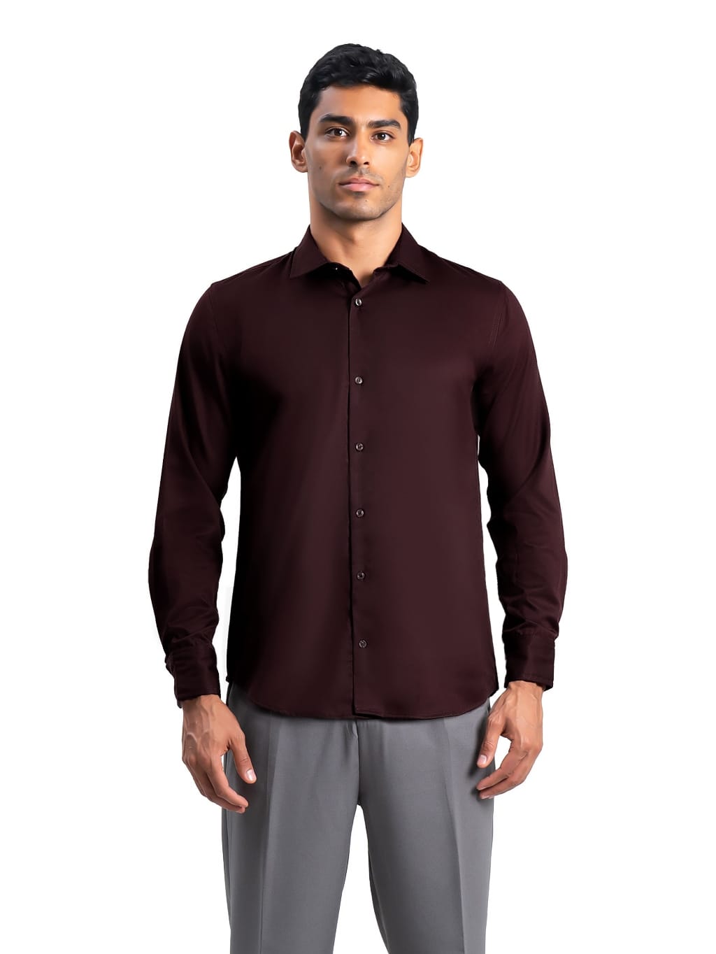 Ribsgold Kemeja Luxfor Lengan Panjang Pria Slim Fit - Gambar 4