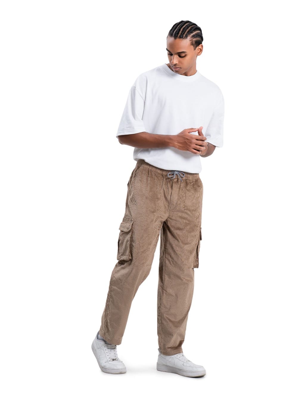 Ribsgold Celana Cargo Panjang Corduroy | Celana Panjang Pria - Gambar 5