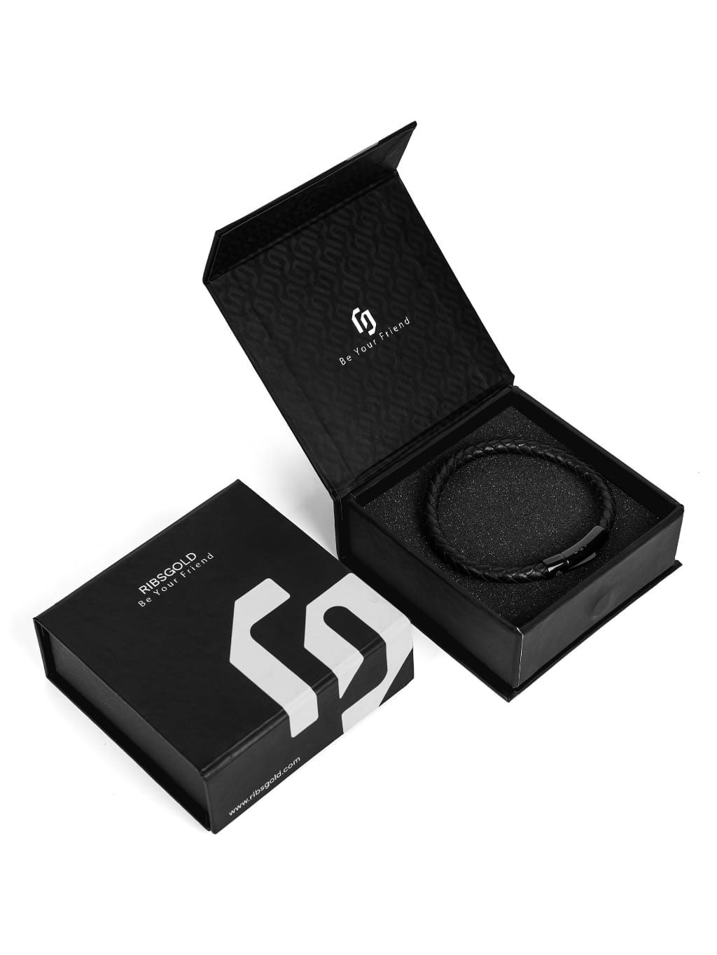 RIBSGOLD Gelang Bracelet Titan Pria - Gambar 2