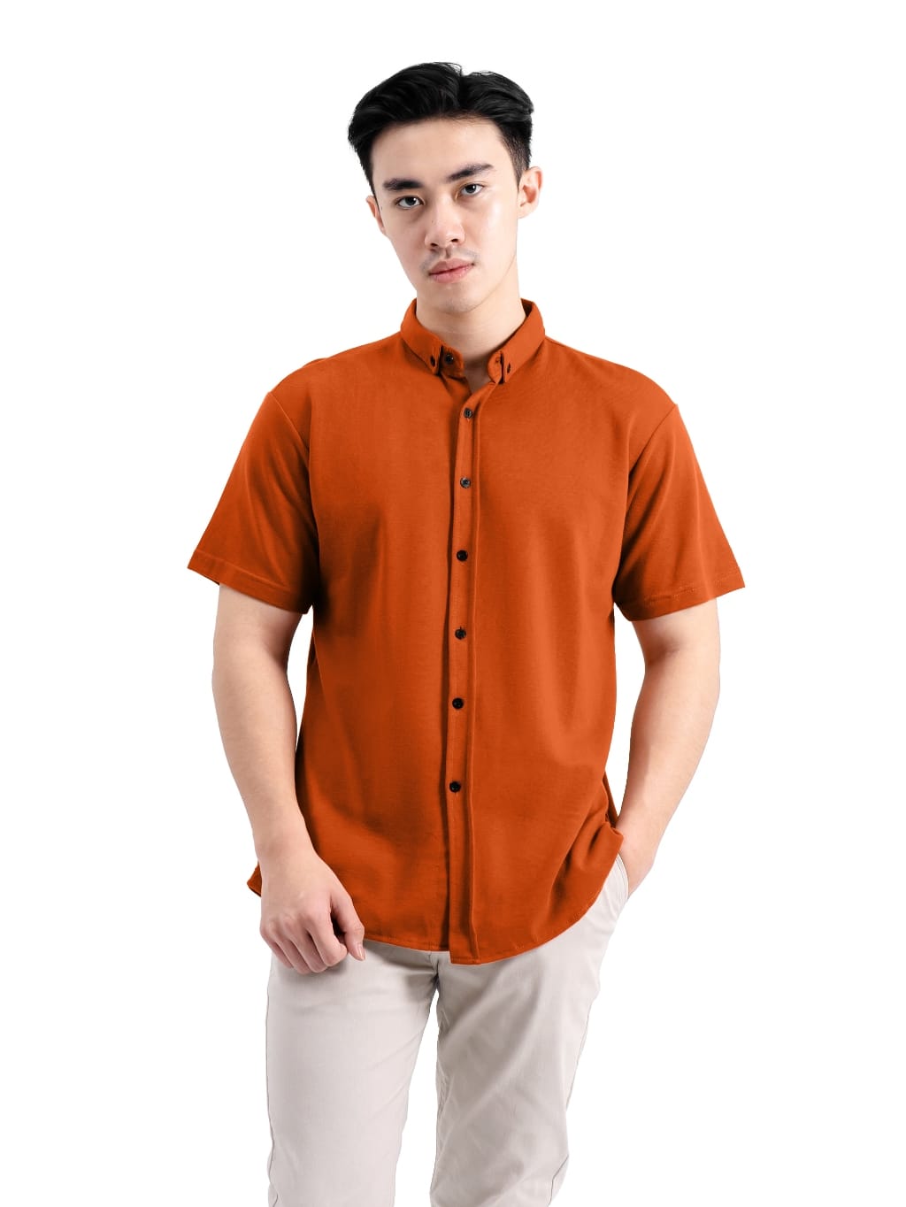 Ribsgold Kemeja Pria Lengan Pendek Dallas Strech - Gambar 3