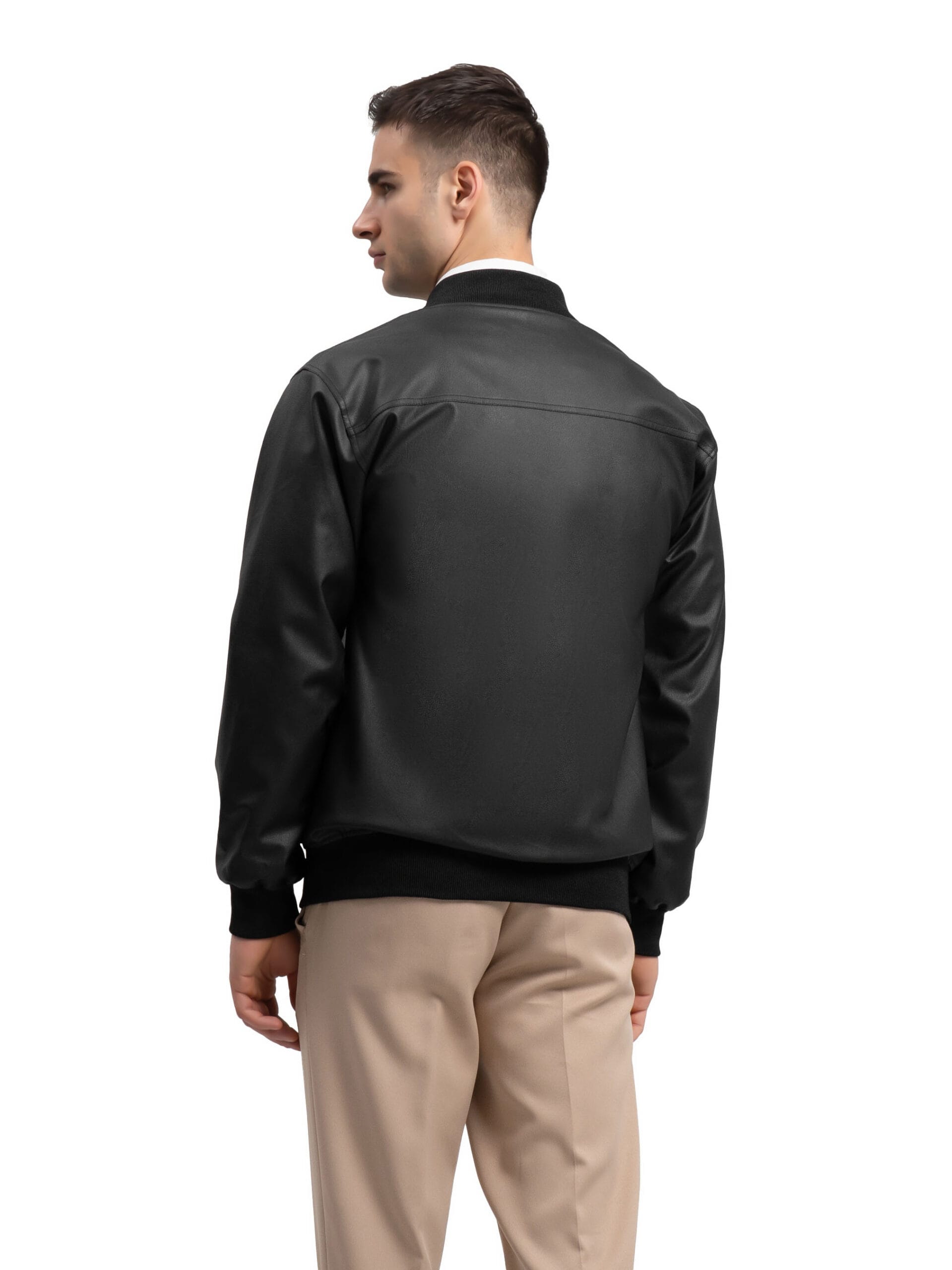 Jaket Bomber Leather - Gambar 2