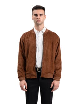 Jaket Bomber Suede