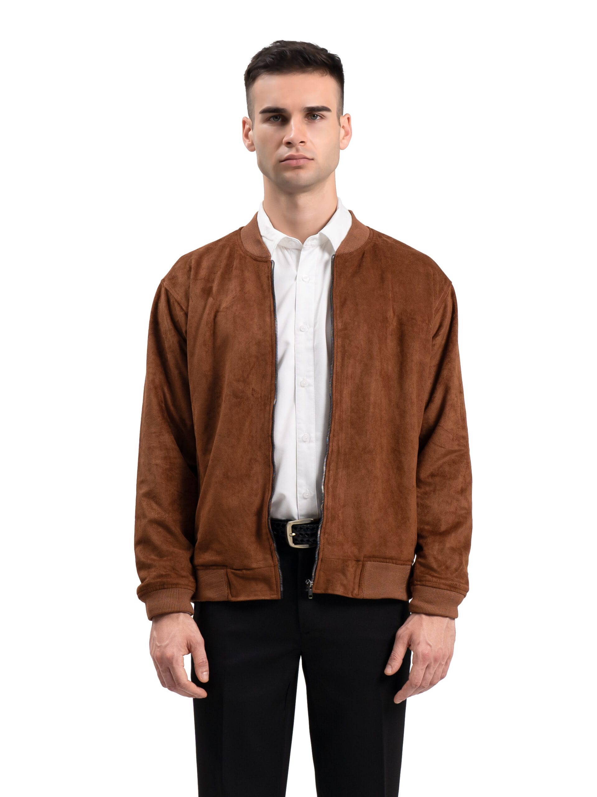 Jaket Bomber Suede