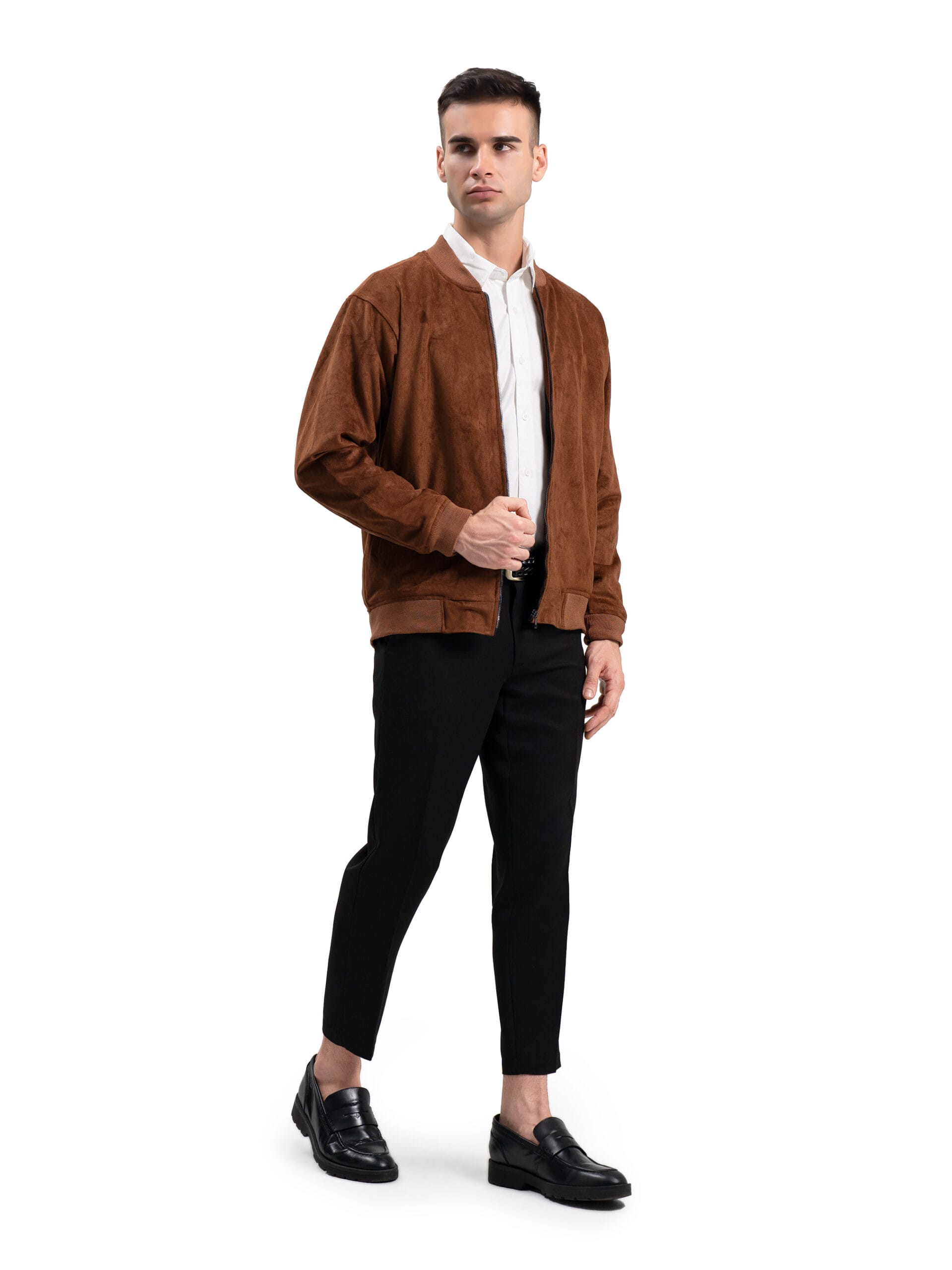Jaket Bomber Suede - Gambar 5