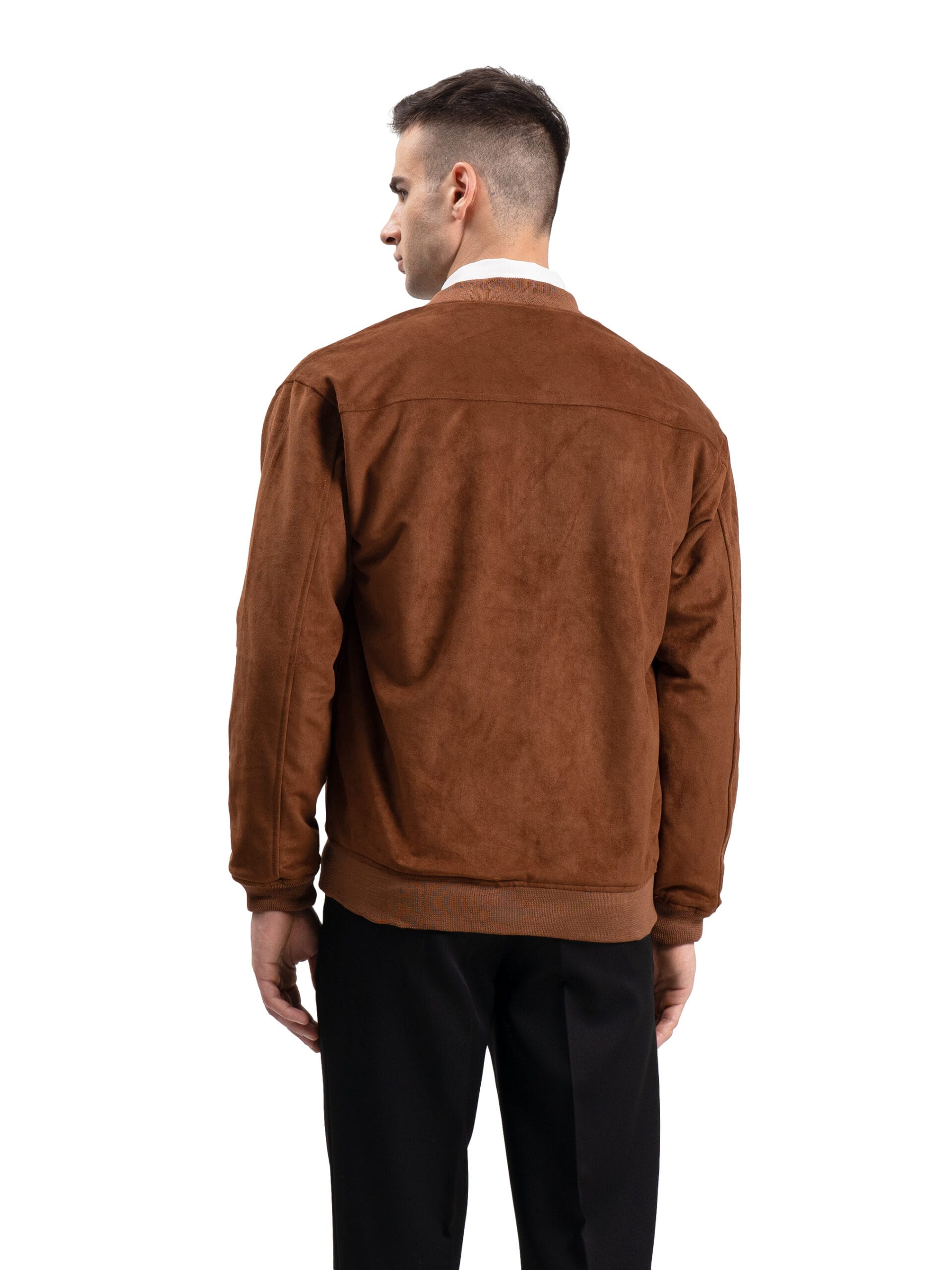 Jaket Bomber Suede - Gambar 2