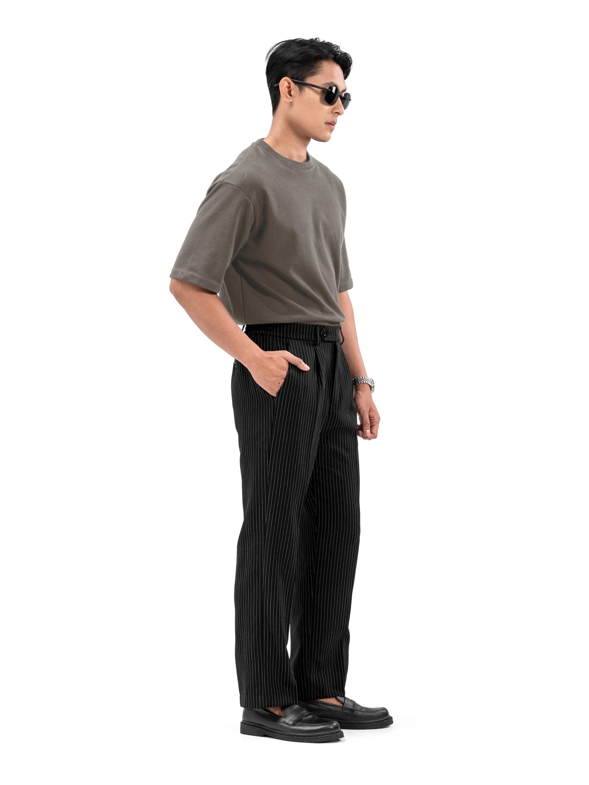 Celana Stripe Erlo Trouser - Gambar 5