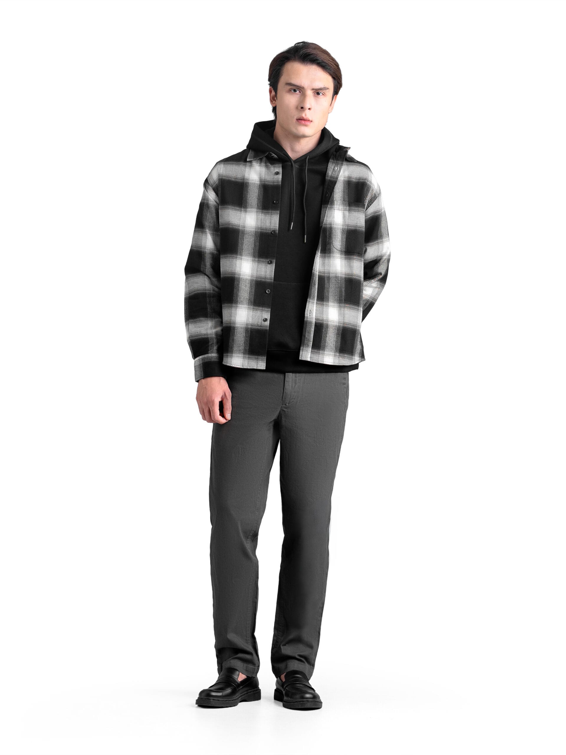 Kemeja Flanel Shadow Plaid - Gambar 6