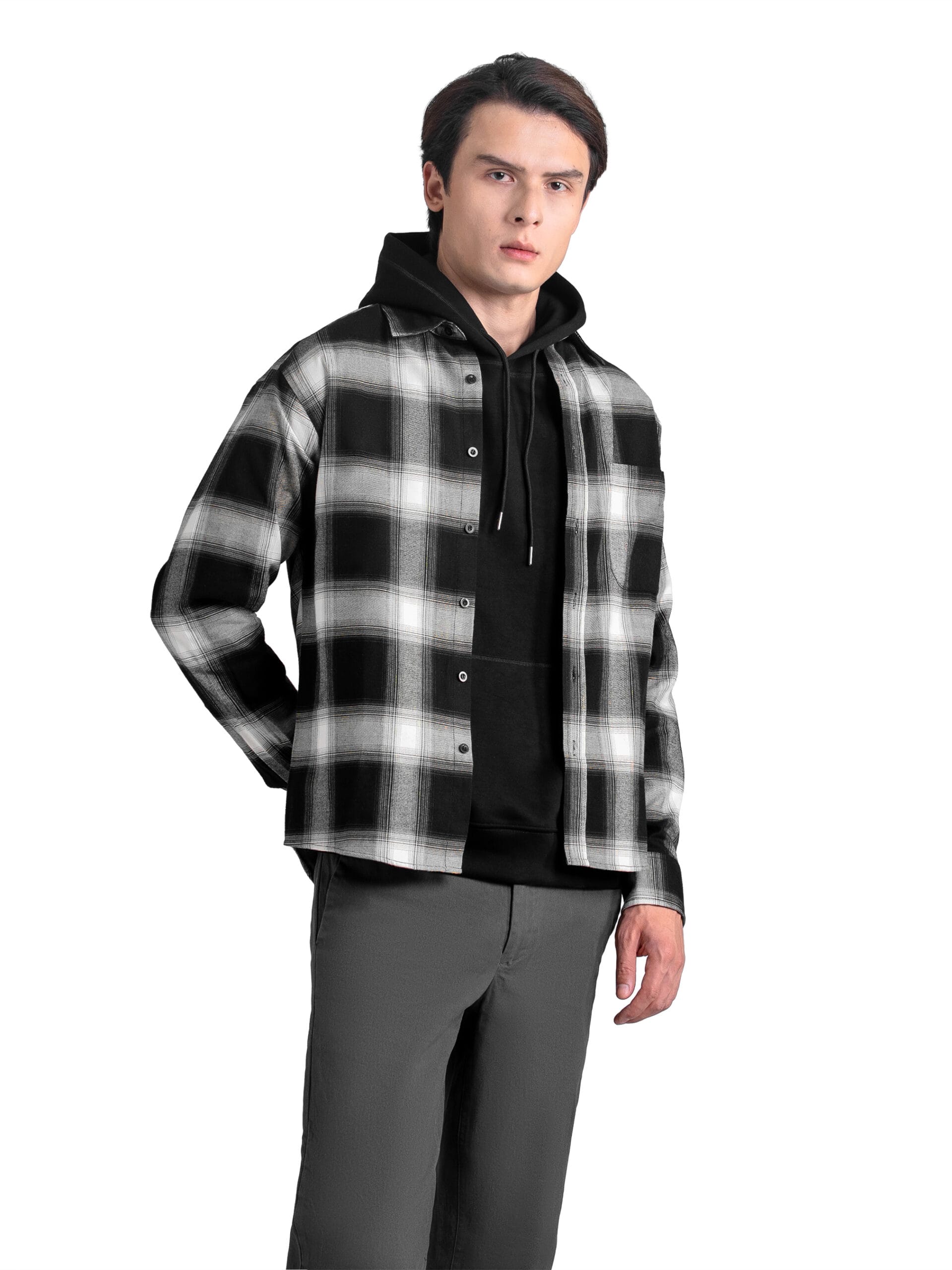 Kemeja Flanel Shadow Plaid - Gambar 4
