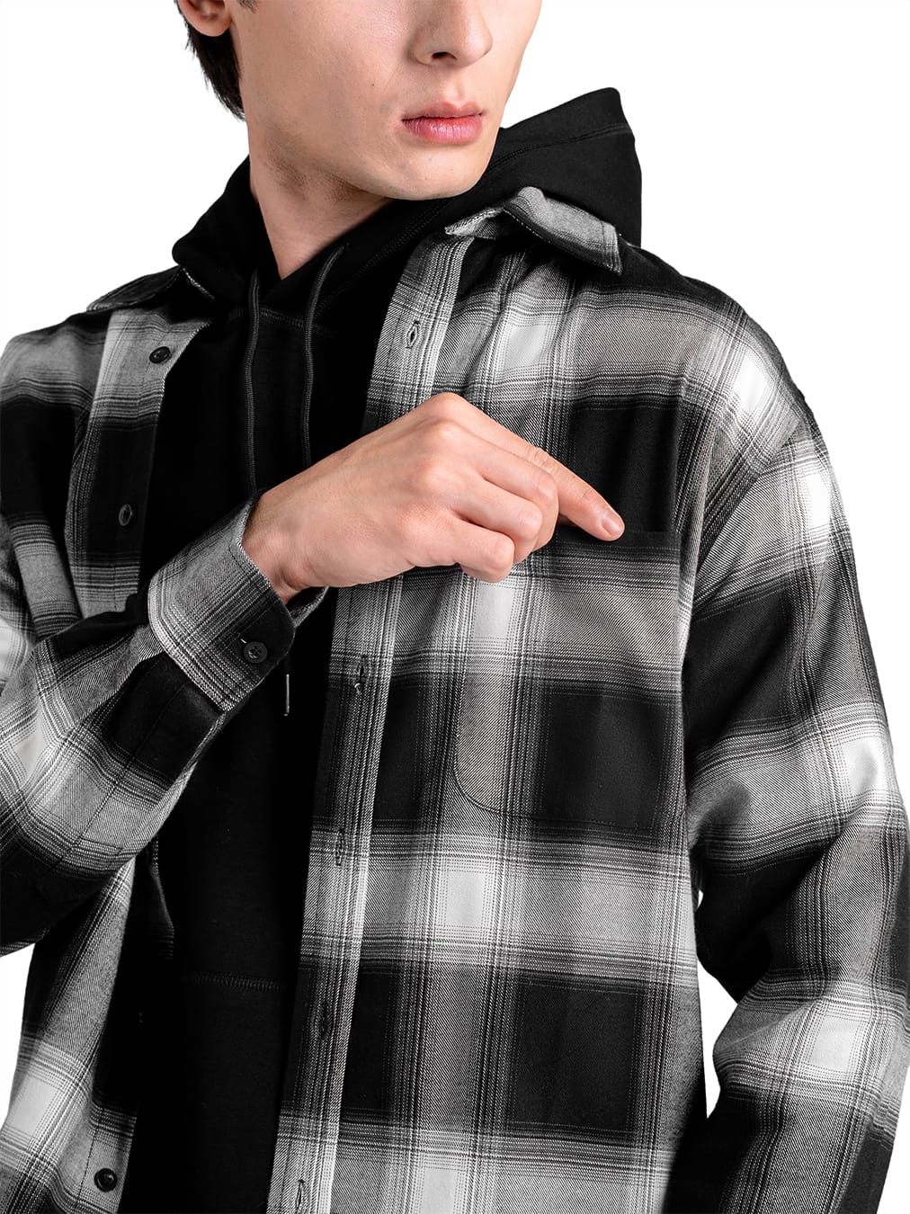 Kemeja Flanel Shadow Plaid - Gambar 2
